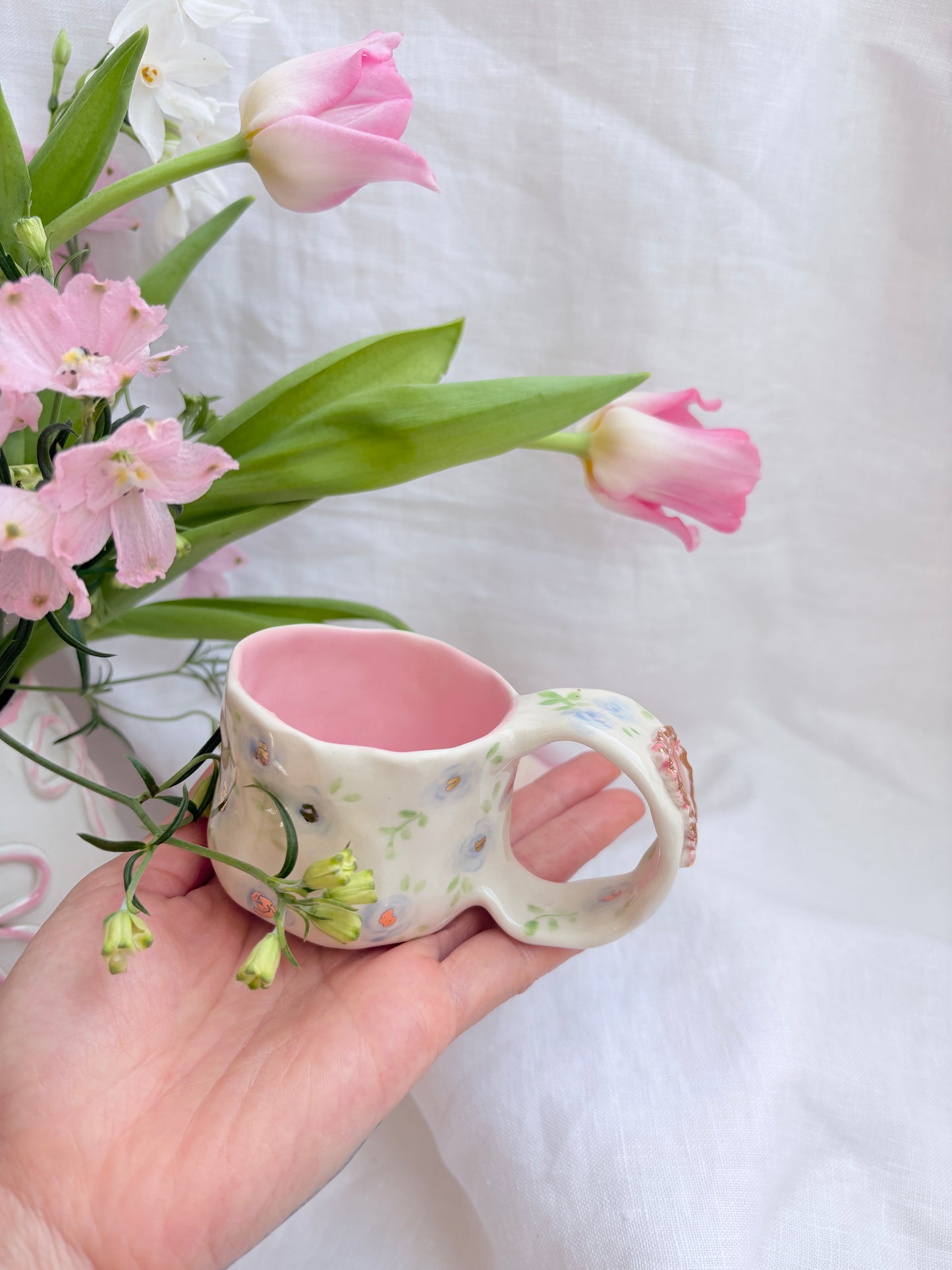 Pet Gallery Espresso Cup 🖼️ 💙 ✨14k Gold Lustre Item ✨