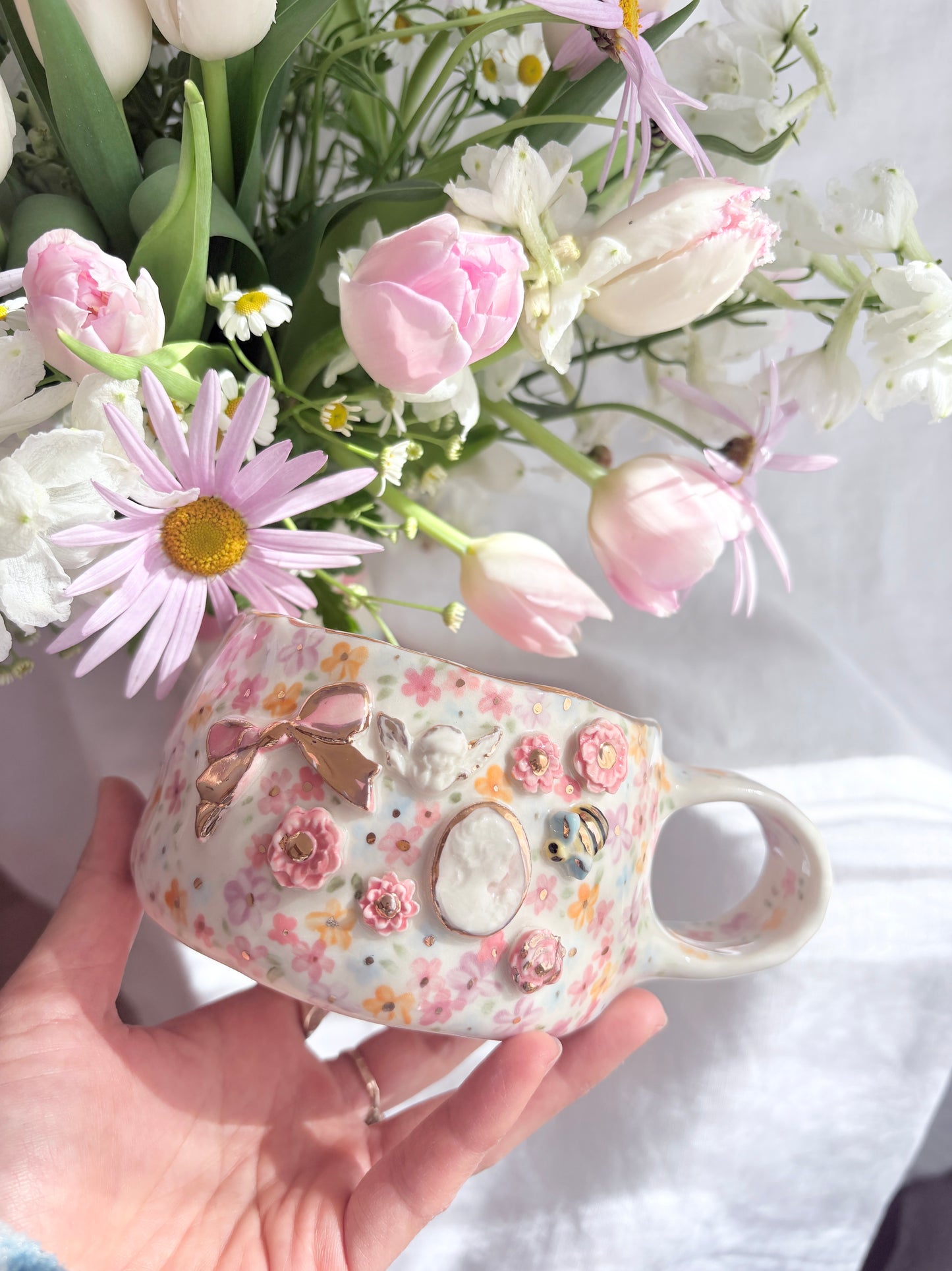 Fairy Garden 🧚♀️ 💐✨14k Gold Lustre Item ✨