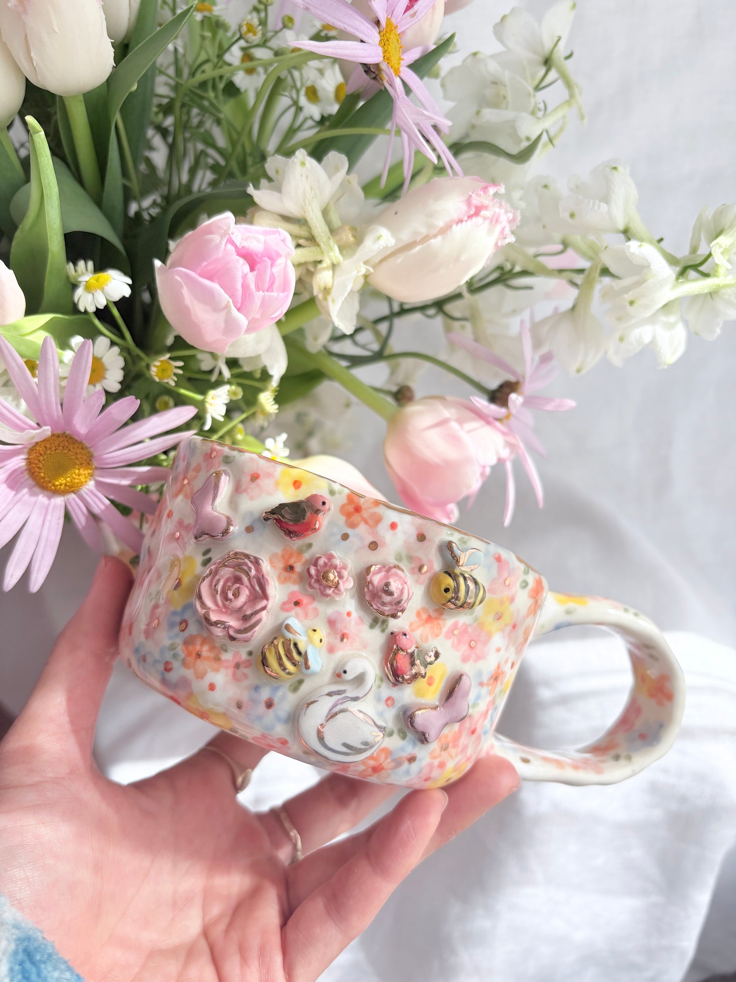 Fairy Garden 🧚♀️ 💐✨14k Gold Lustre Item ✨