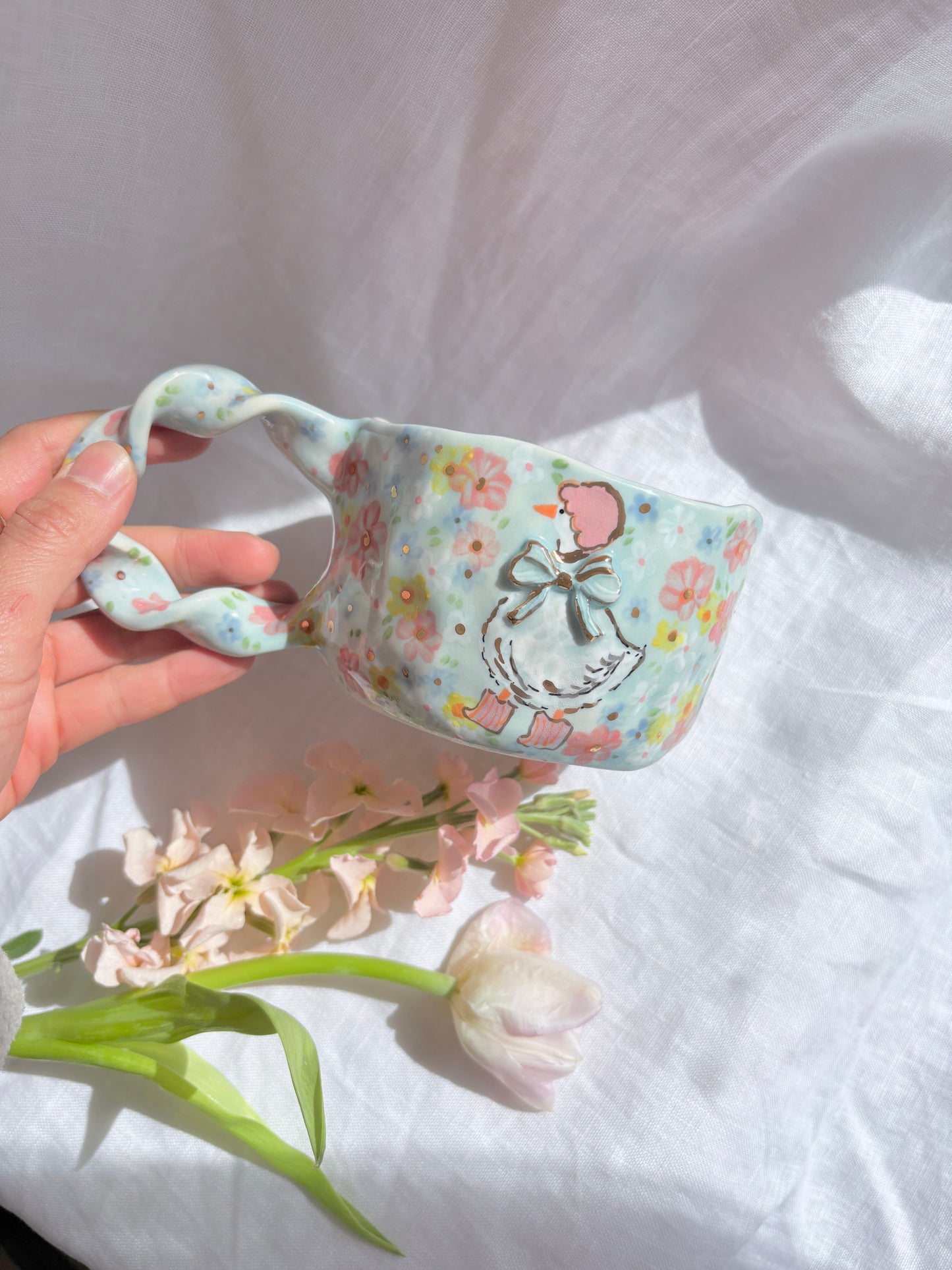 Fairy Goose 🦆 🎀 ✨14k Gold Lustre Item ✨