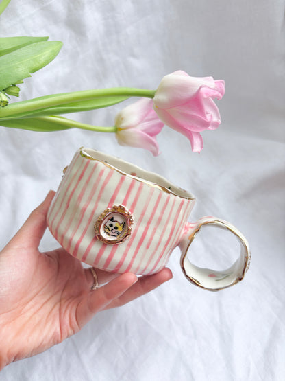 Candy Stripes Pet Gallery  🖼️  🌷 ✨14k Gold Lustre Item