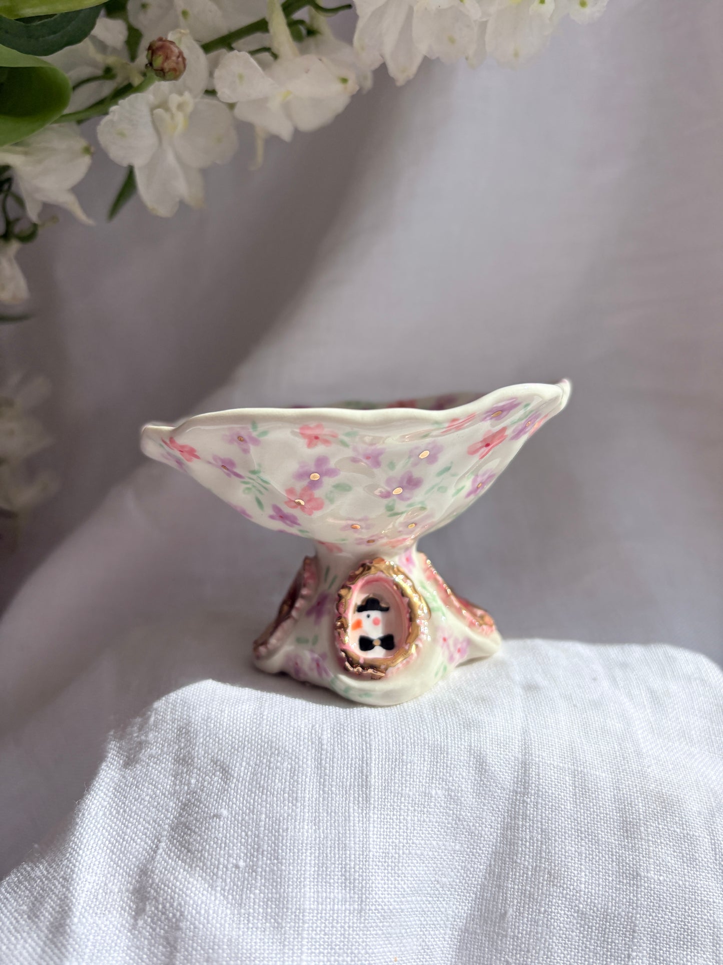 On the farm Ring Dish ✨14k Gold Lustre Item ✨