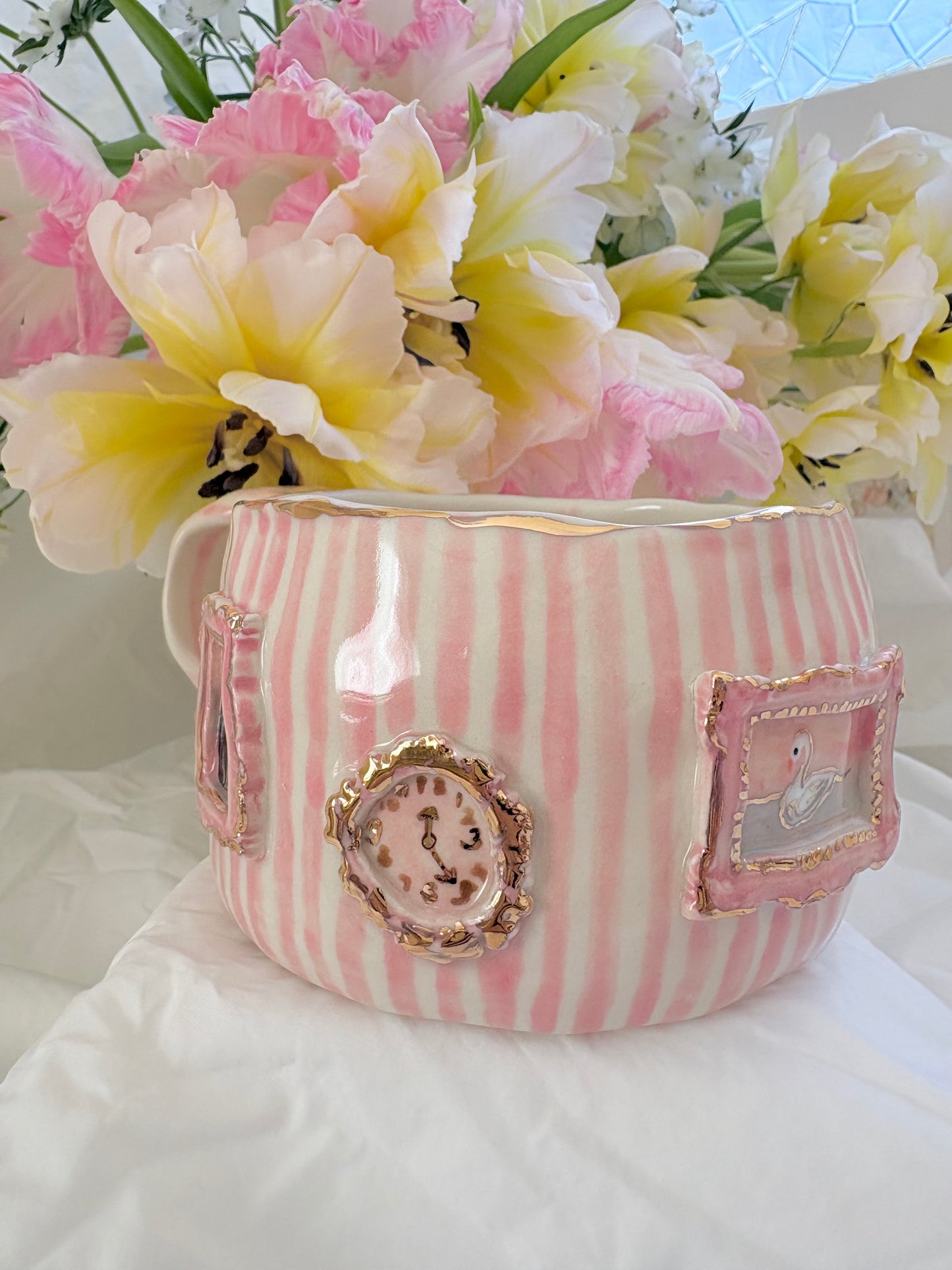 Candy Stripes Pet Gallery  🖼️ 🌸 ✨14k Gold Lustre Item ✨