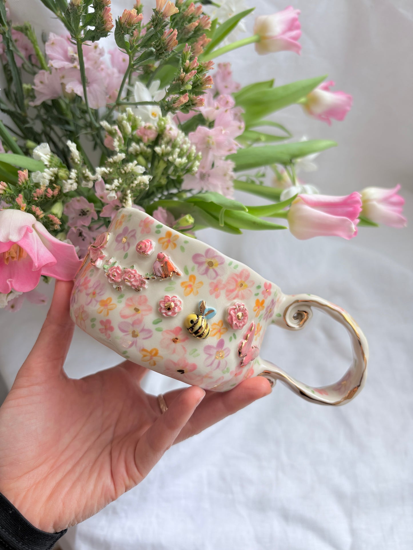 Fairy Garden 🧚‍♀️ 💐✨14k Gold Lustre Item ✨