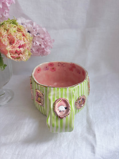 Candy Stripes Pet Gallery  🖼️ 💚 ✨14k Gold Lustre Item ✨