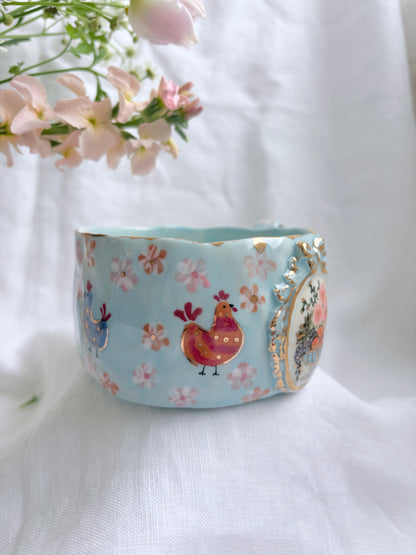 Sunday Morning 💐🐓✨14k Gold Lustre Item ✨
