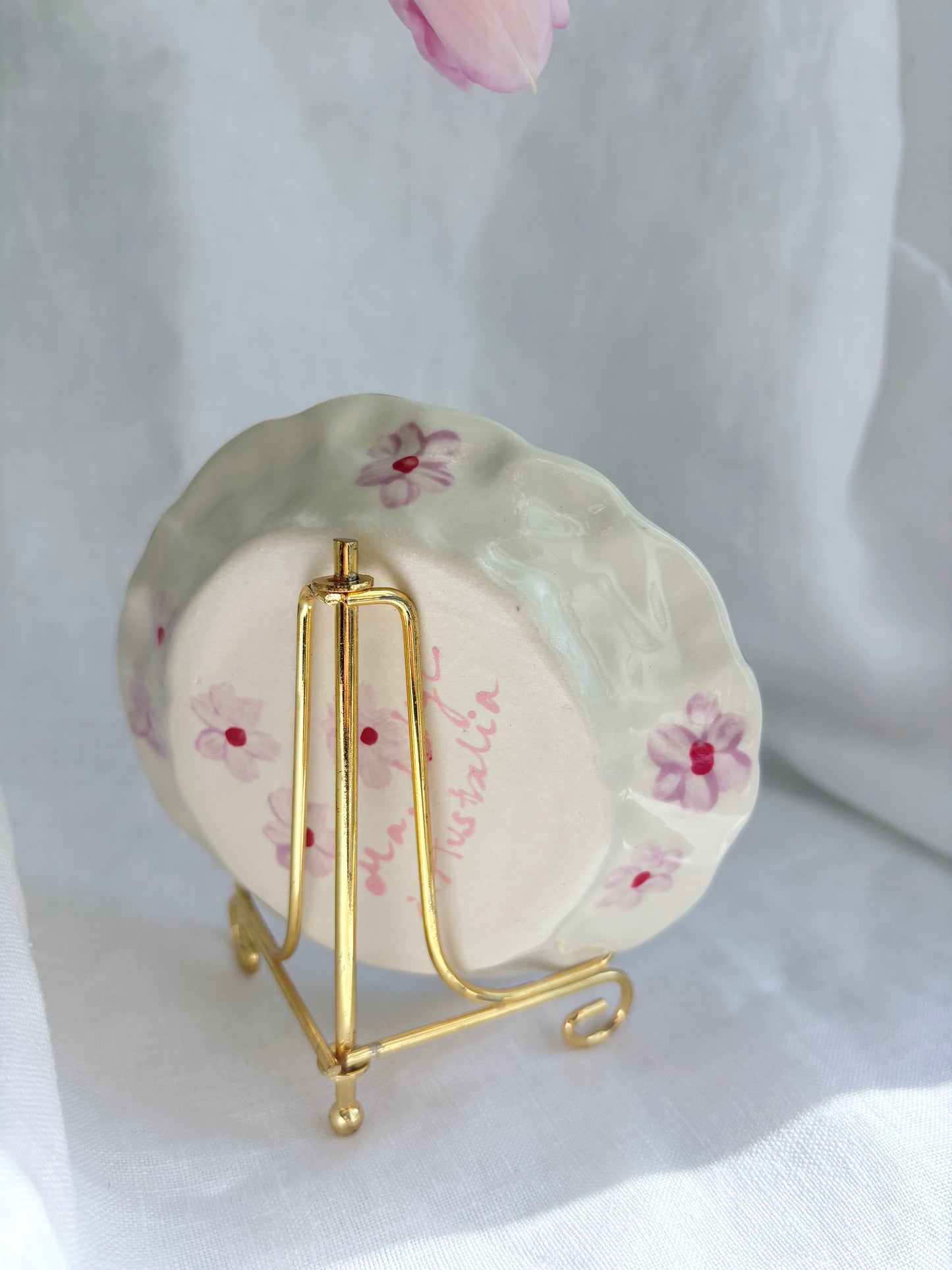 Swan Lake Ring Dish 🦢✨14k Gold Lustre Item ✨