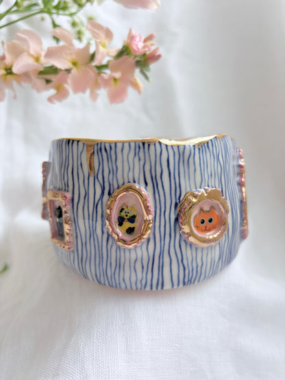 Candy Stripes Pet Gallery  🖼️ 💙 ✨14k Gold Lustre Item ✨