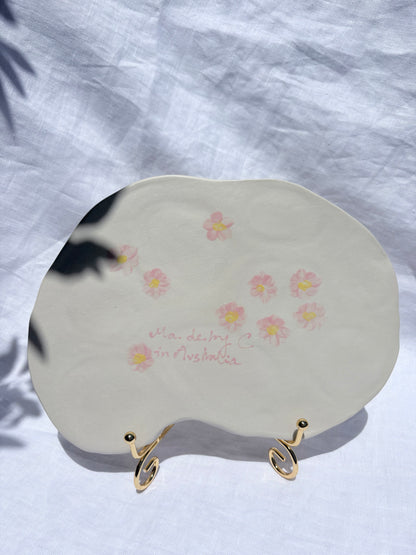 Fairy Garden Paint Pallet🧚‍♀️🐝 💐✨14k Gold Lustre Item ✨