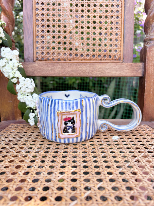 Candy Stripes Pet Gallery  🖼️ 💙 ✨14k Gold Lustre Item ✨