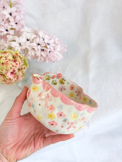 14k Gold Lustre Matcha bowl ✨ Candied Daisy