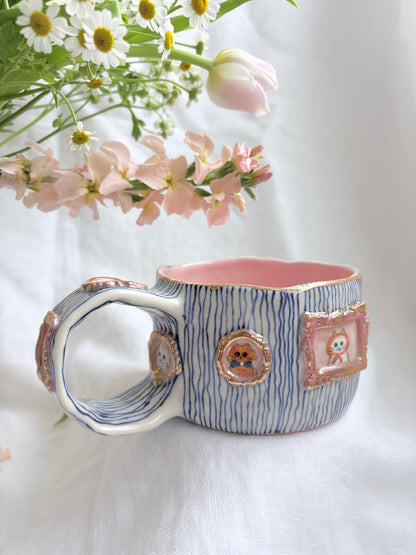 Candy Stripes Pet Gallery  🖼️ 💙 ✨14k Gold Lustre Item ✨