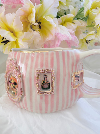 Candy Stripes Pet Gallery  🖼️ 🌸 ✨14k Gold Lustre Item ✨