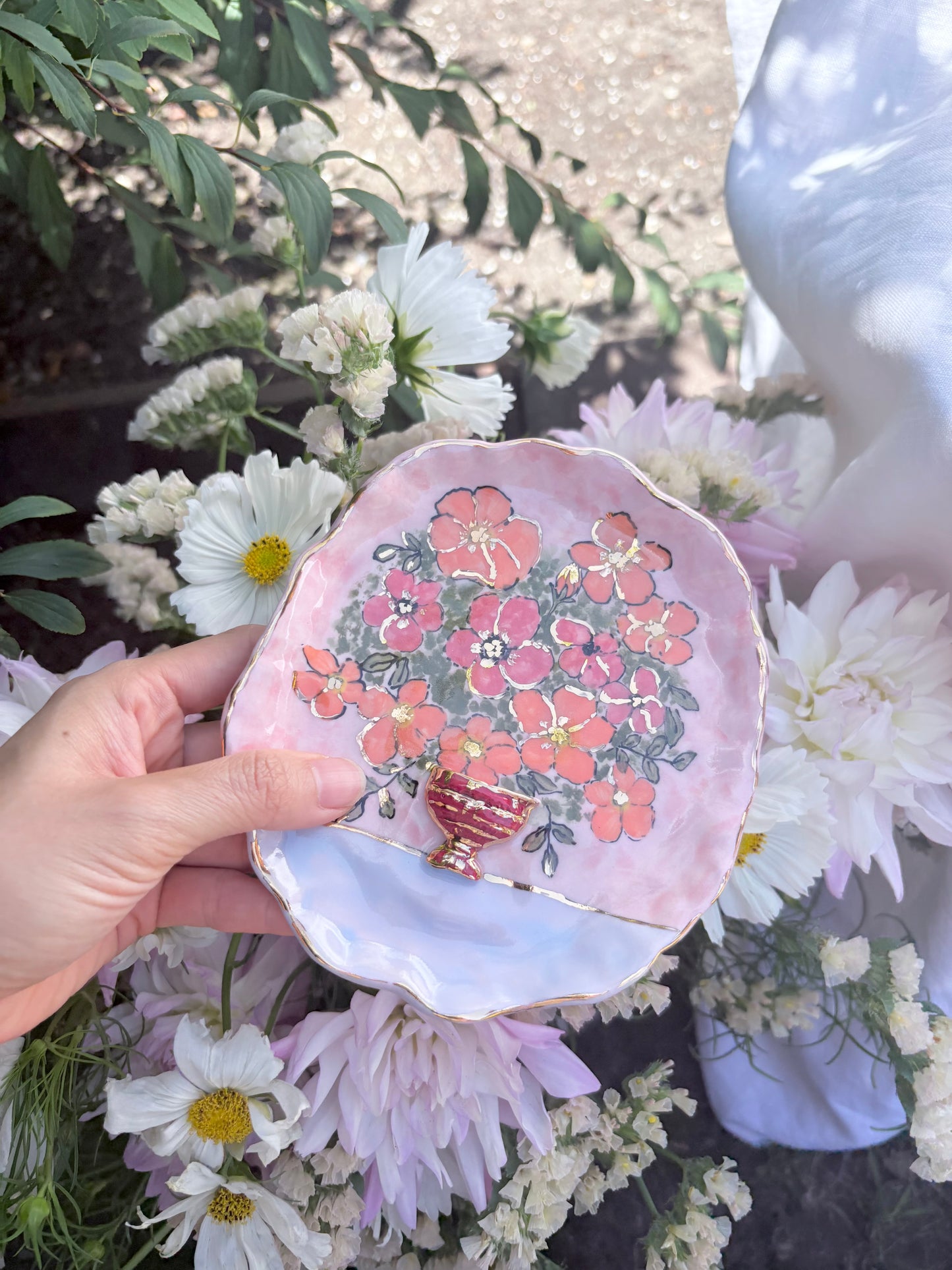 Sunday Morning Trinket 💐✨14k Gold Lustre Item ✨