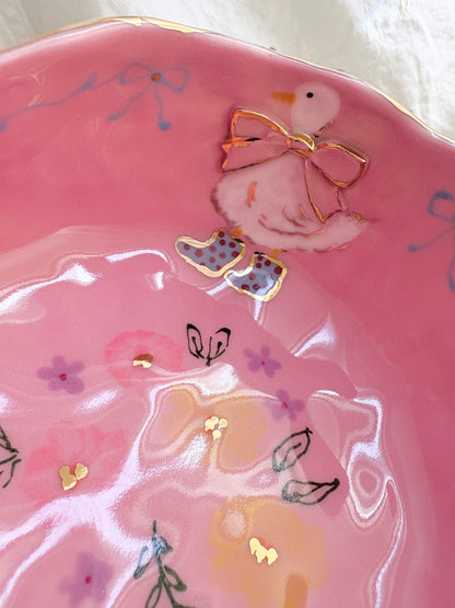 Fairy Goose Matcha Bowl 🦆✨Gold Lustre Item ✨