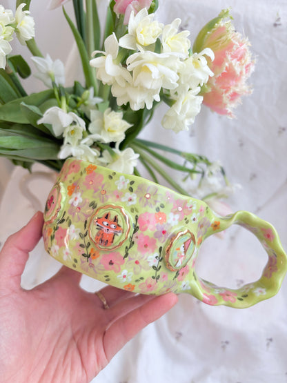 In the Forest 🐰🦜🐞🦊✨14k Gold Lustre Item ✨