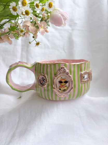 Candy Stripes Pet Gallery  🖼️ 💚 ✨14k Gold Lustre Item ✨