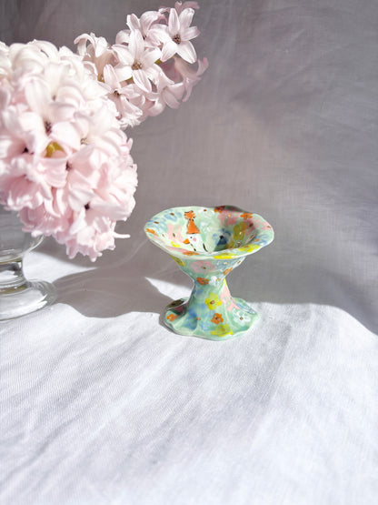 Fairy Goose 🦆 🎀 mini ring dish✨14k Gold Lustre Item ✨