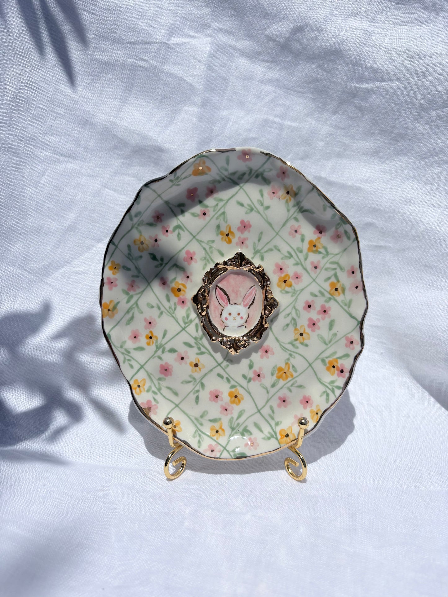 Bunny Bunny Trinket ✨14k Gold Lustre Item ✨