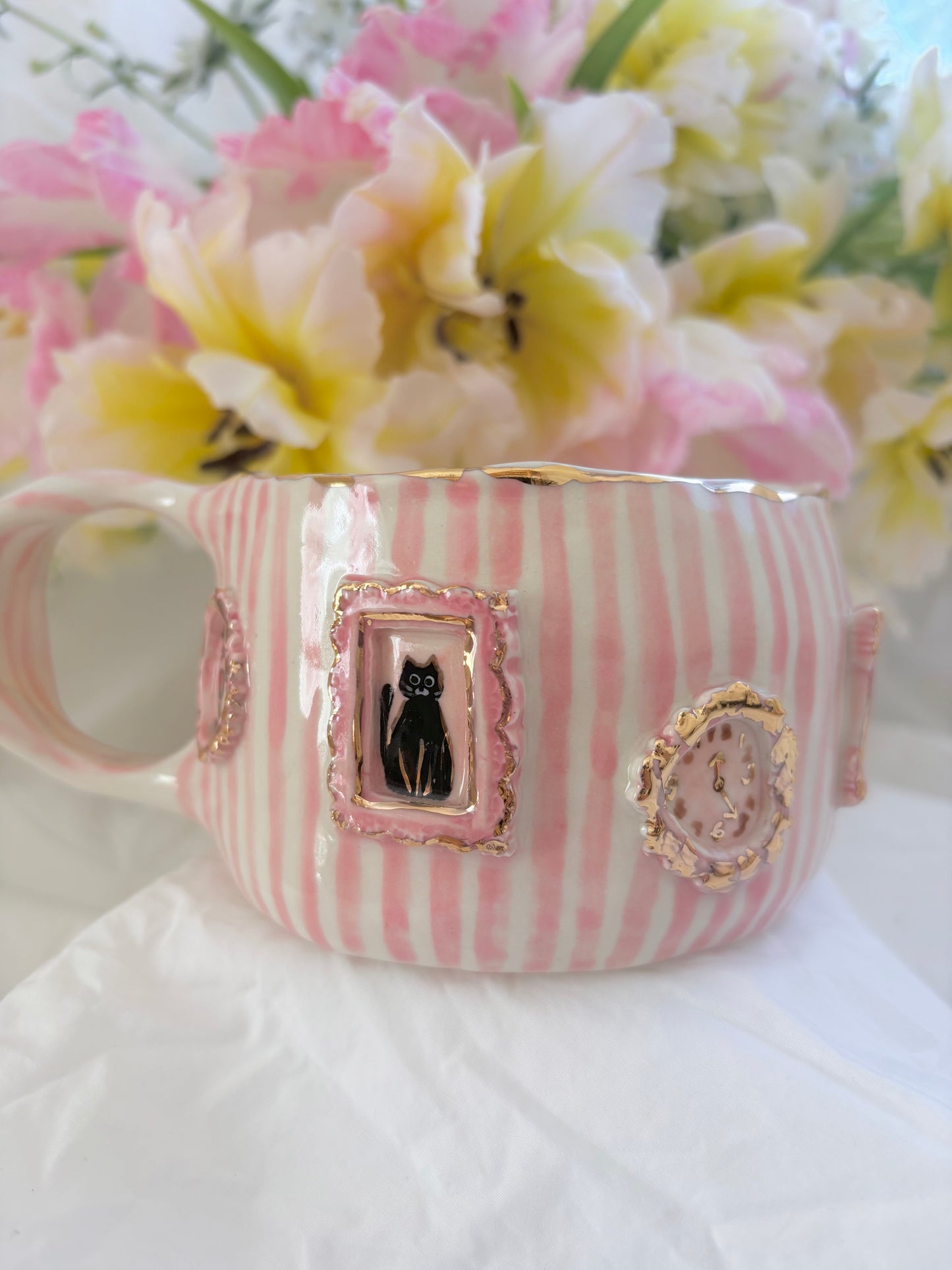 Candy Stripes Pet Gallery  🖼️ 🌸 ✨14k Gold Lustre Item ✨
