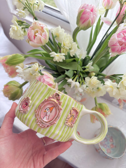 Candy Stripes Pet Gallery  🖼️ 💚 ✨14k Gold Lustre Item ✨