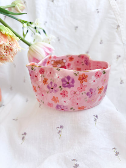 14k Gold Lustre Matcha Bowl 🎀 🧸Honey Bear