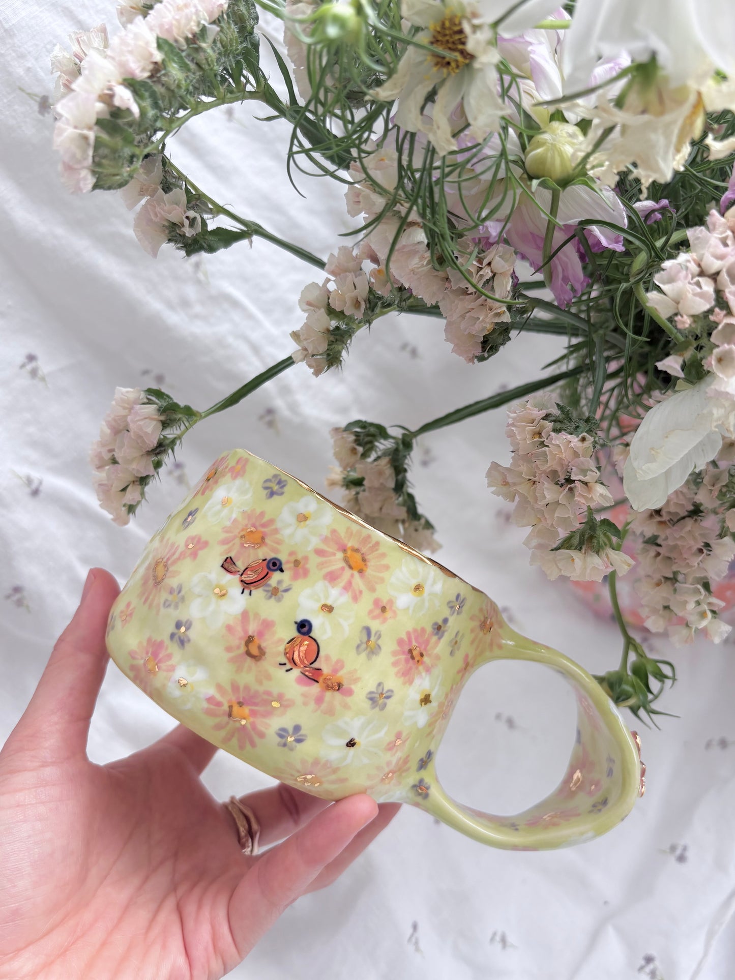 Fairy Garden 🧚‍♀️💚 💐✨14k Gold Lustre Item ✨