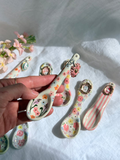 14k Gold Lustre Ceramic Spoon