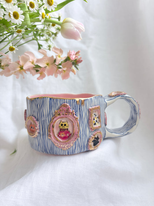 Candy Stripes Pet Gallery  🖼️ 💙 ✨14k Gold Lustre Item ✨