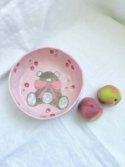 Honey Bear 🧸 🎀 bowl ✨ No Gold Lustre ✨