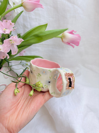 Pet Gallery Espresso Cup 🖼️ 💙 ✨14k Gold Lustre Item ✨