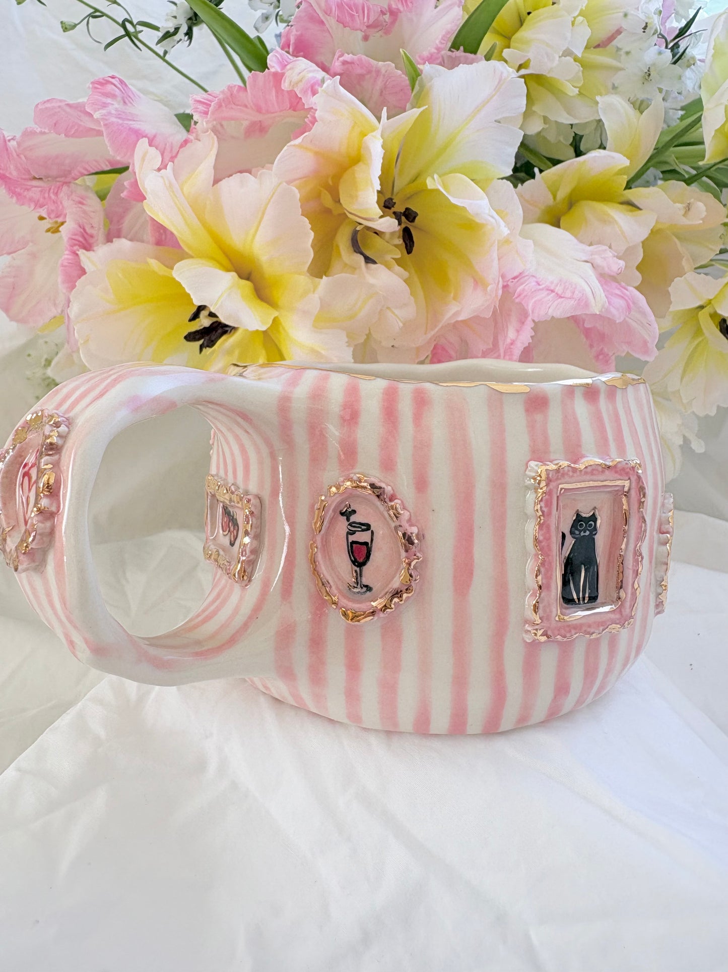 Candy Stripes Pet Gallery  🖼️ 🌸 ✨14k Gold Lustre Item ✨