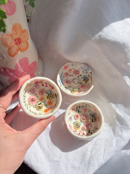 Fairy Garden 🧚‍♀️ 💐 Ring Dish✨14k Gold Lustre Item ✨