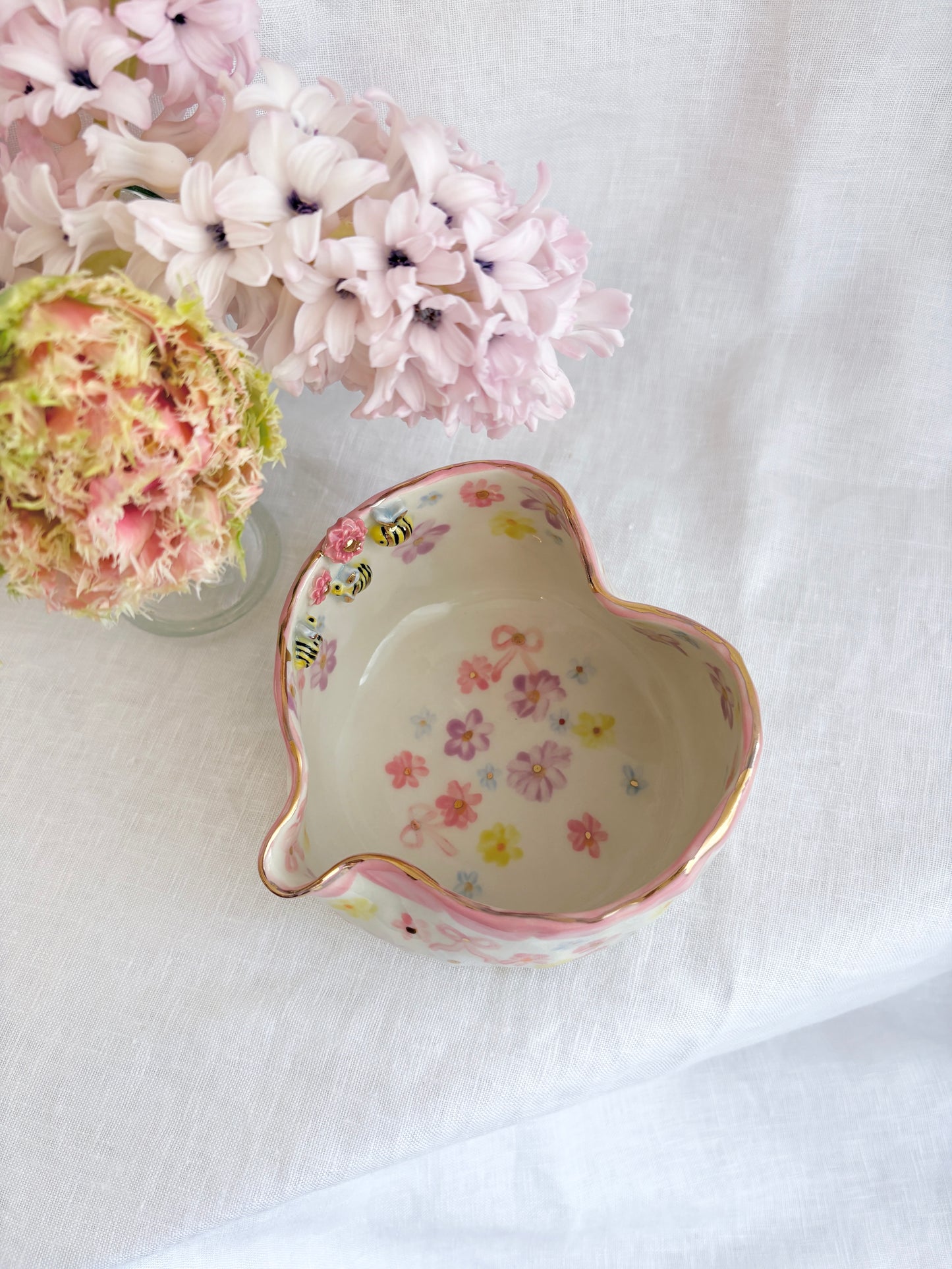 14k Gold Lustre Matcha bowl ✨ Candied Daisy