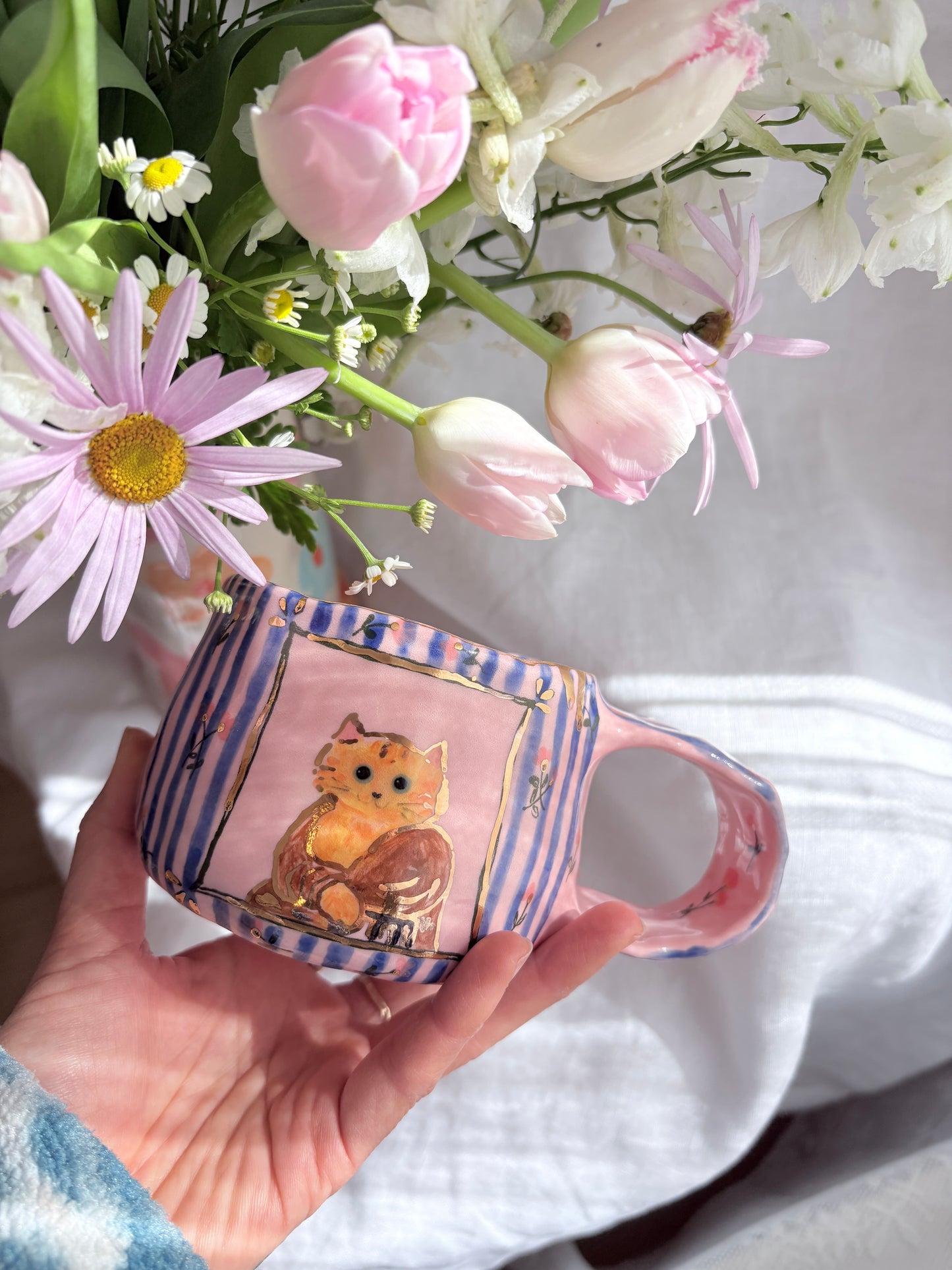 Candy Stripes Pet Gallery  🖼️ 💙 ✨14k Gold Lustre Item ✨