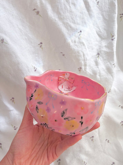 Fairy Goose Matcha Bowl 🦆✨Gold Lustre Item ✨