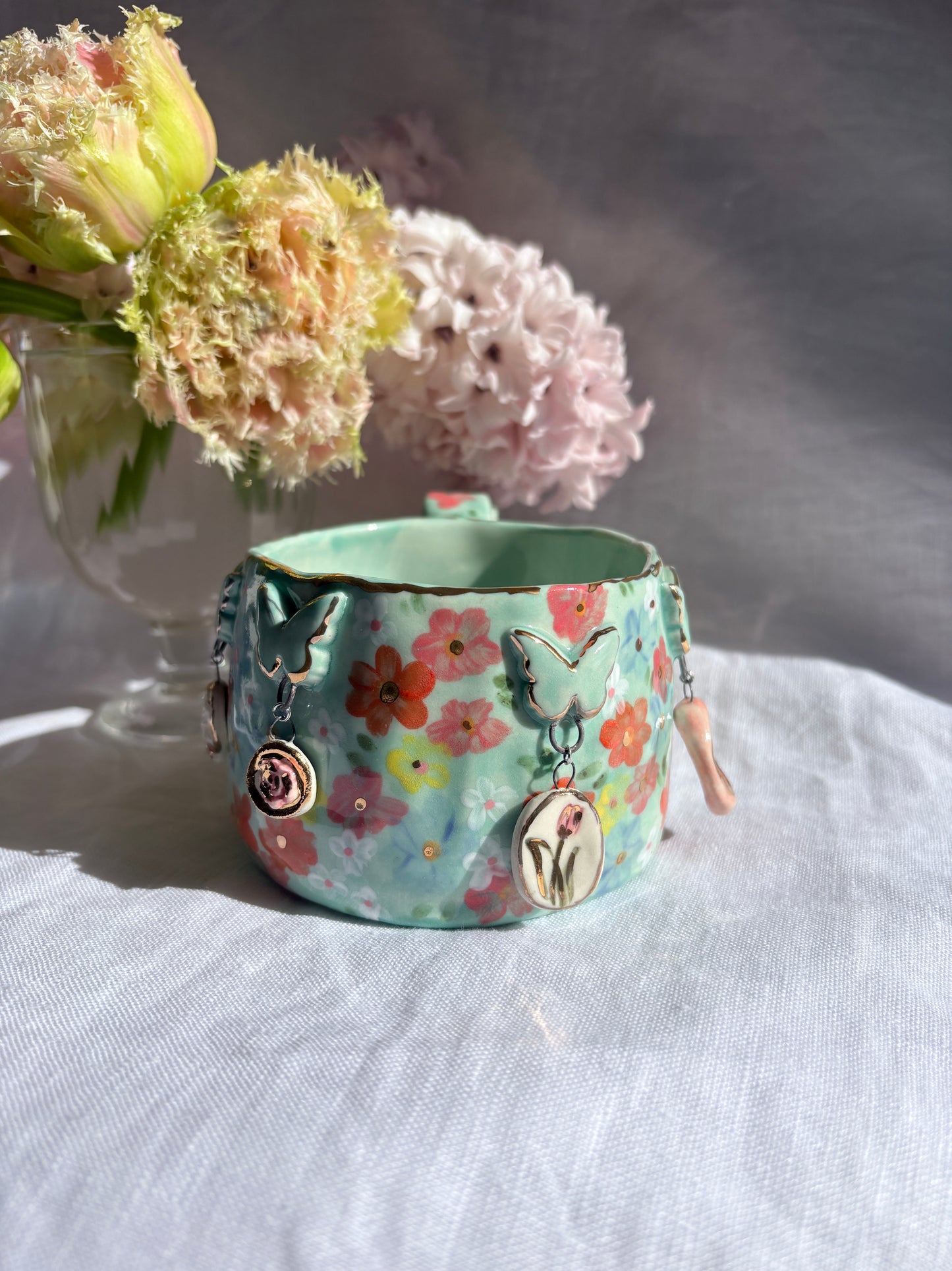 Fairy Garden 🧚‍♀️ 💐✨14k Gold Lustre Item ✨