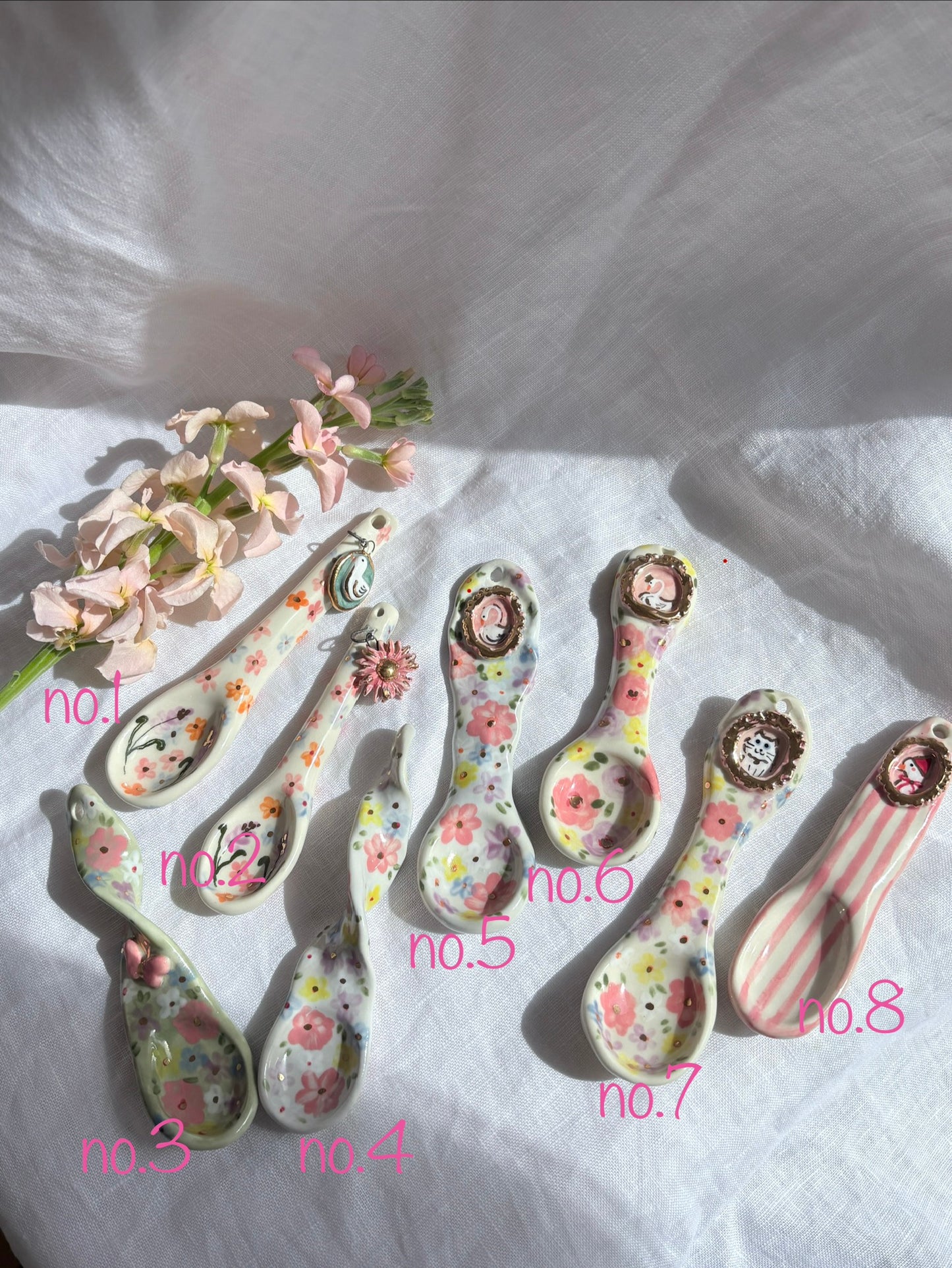 14k Gold Lustre Ceramic Spoon