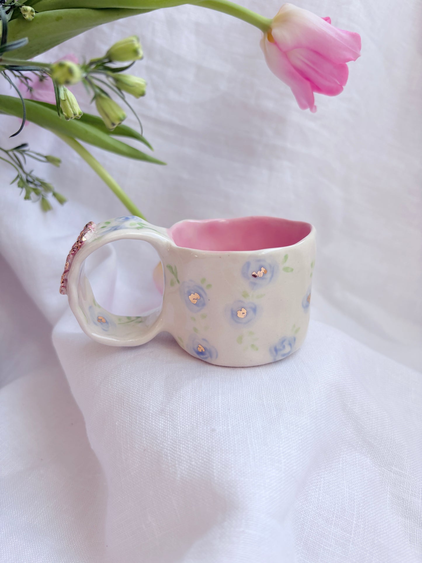 Pet Gallery Espresso Cup 🖼️ 💙 ✨14k Gold Lustre Item ✨