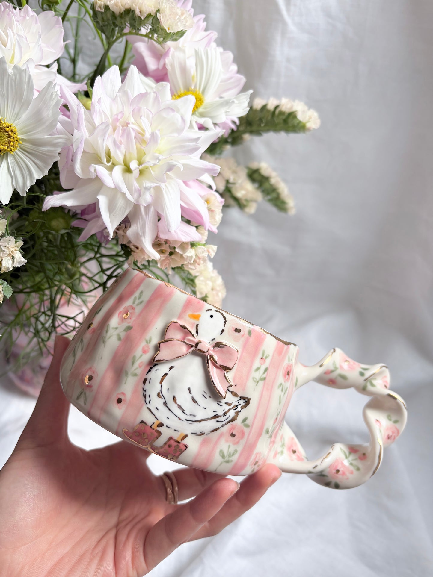 Fairy Goose 🦆 🎀 ✨14k Gold Lustre Item ✨