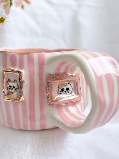 Candy Stripes Pet Gallery  🖼️ 💗 ✨14k Gold Lustre Item ✨