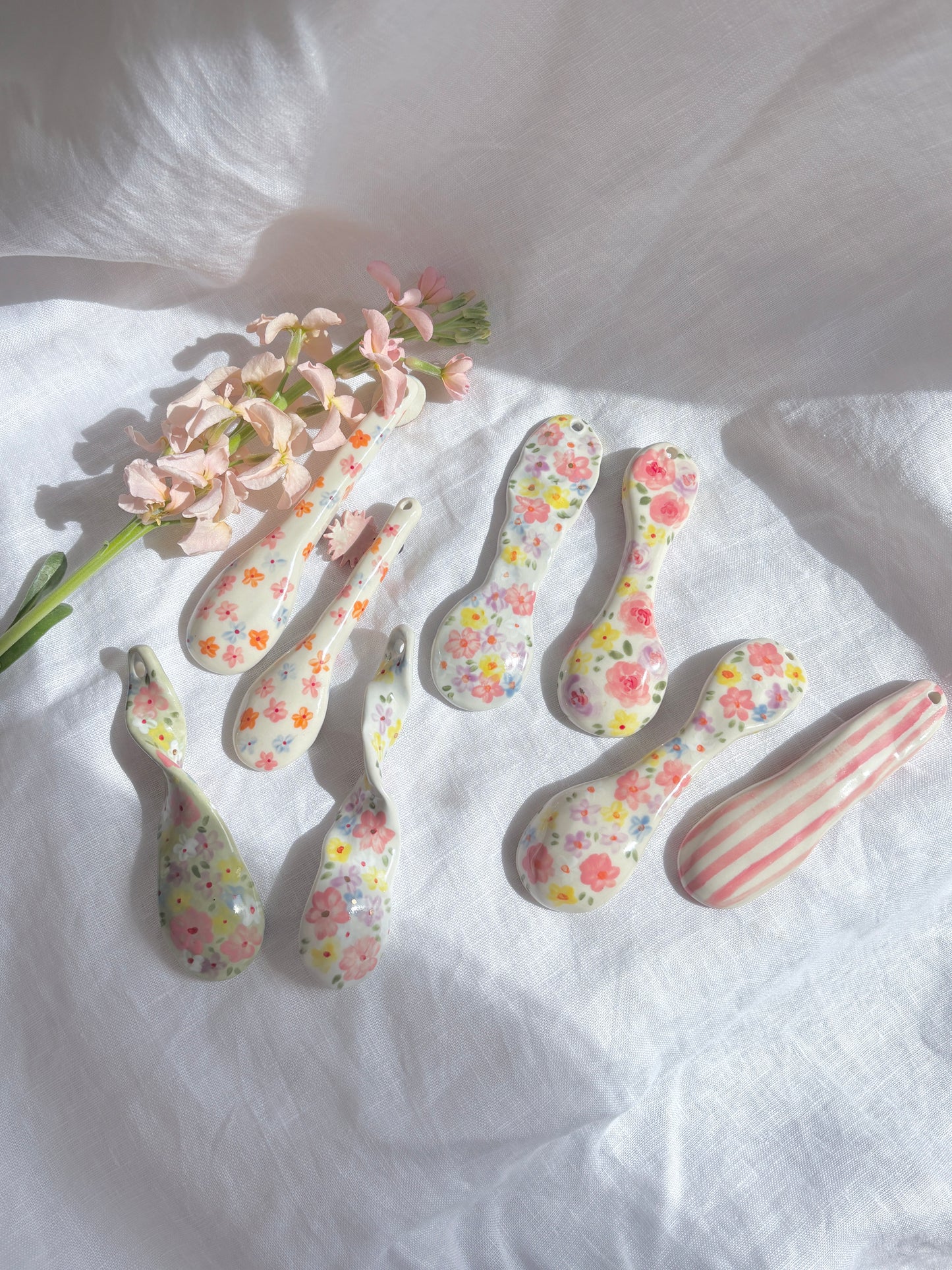 14k Gold Lustre Ceramic Spoon