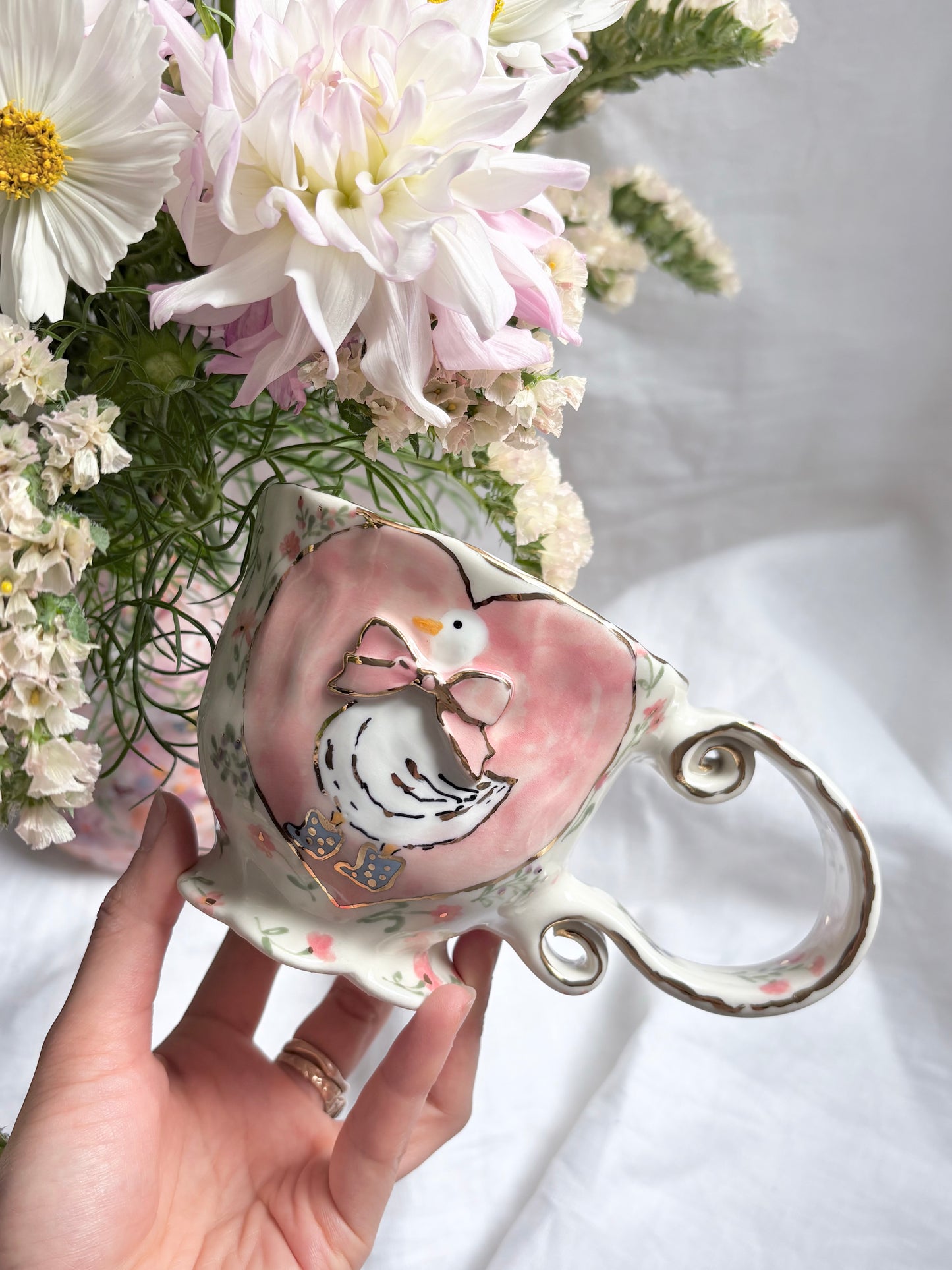 Fairy Goose 🦆 🎀 ✨14k Gold Lustre Item ✨