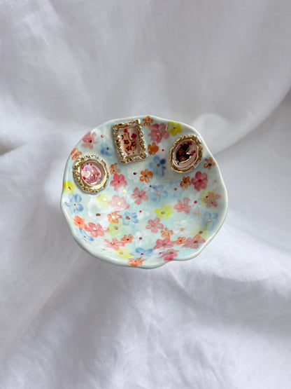 14k Gold Lustre Jewellery holder 🐈💐✨