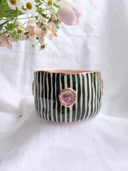 Candy Stripes Pet Gallery  🖼️ 💚 ✨14k Gold Lustre Item ✨