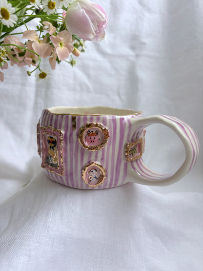 Candy Stripes Pet Gallery  🖼️ 💜 ✨14k Gold Lustre Item ✨