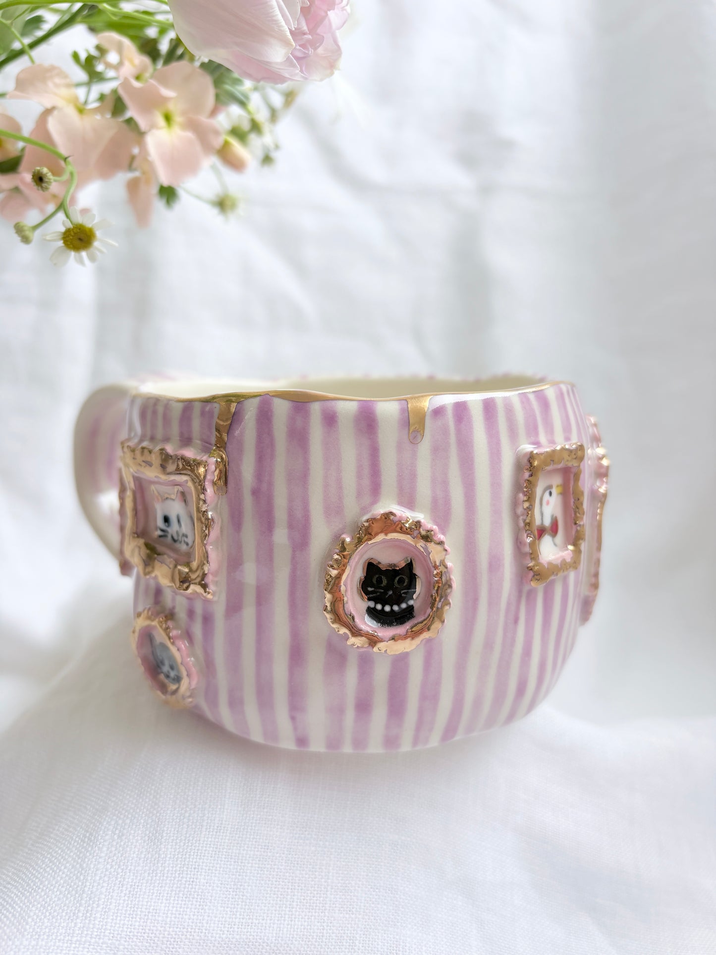 Candy Stripes Pet Gallery  🖼️ 💜 ✨14k Gold Lustre Item ✨