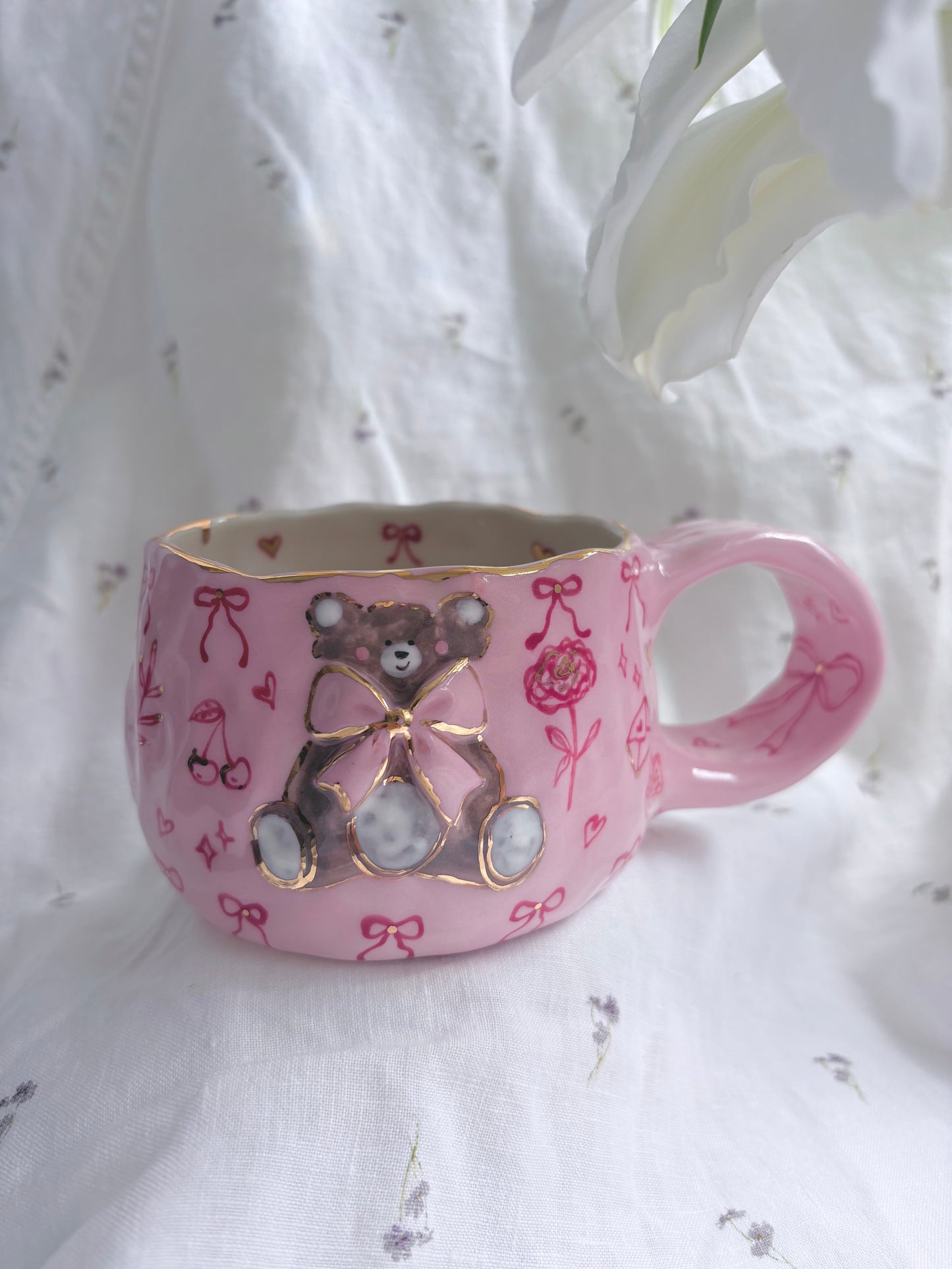 Honey Bear 🧸💗✨14k Gold Lustre Item ✨