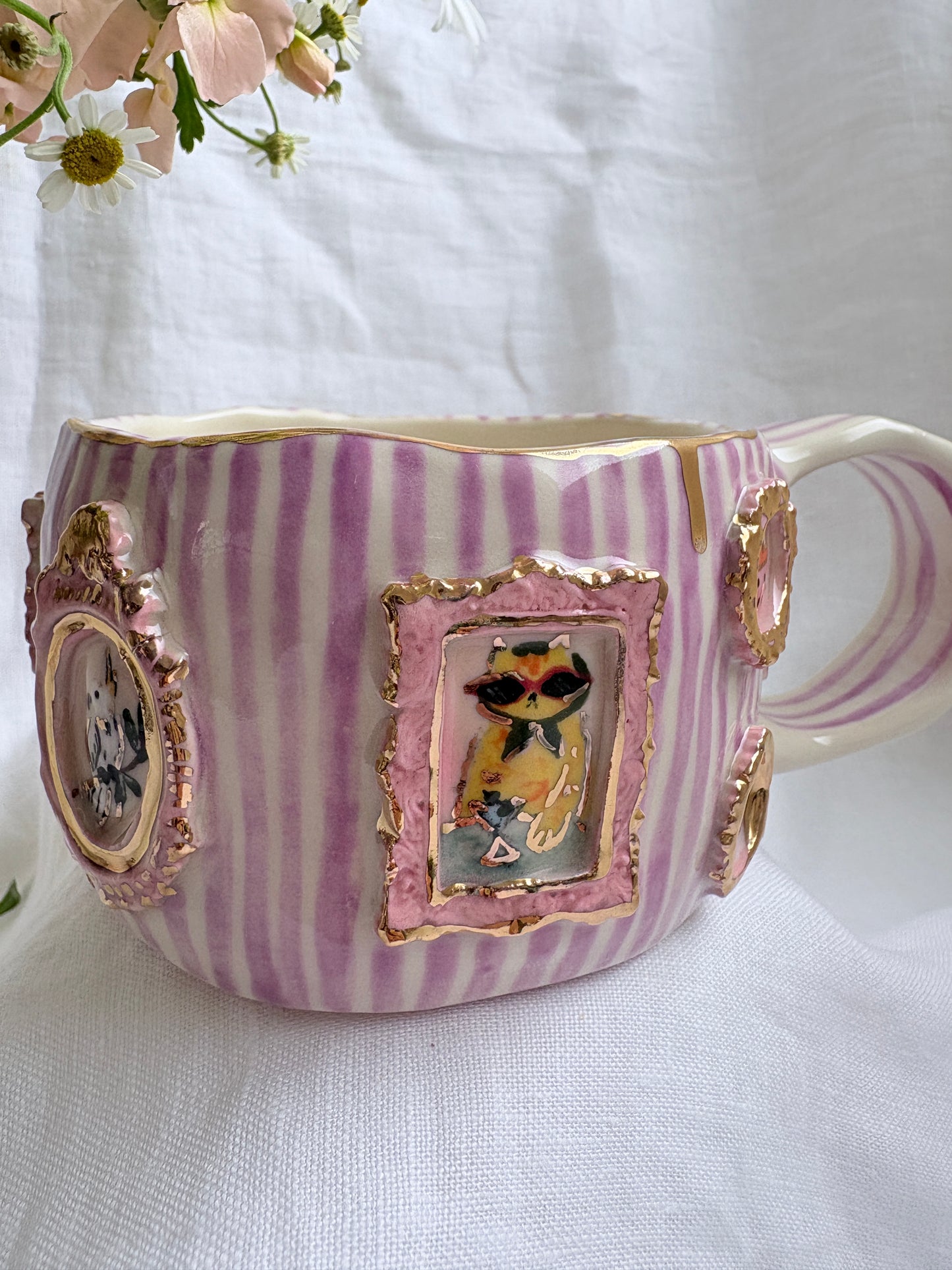 Candy Stripes Pet Gallery  🖼️ 💜 ✨14k Gold Lustre Item ✨