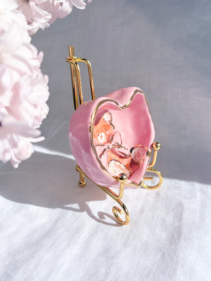 Honey Bear Heart Shaped Ring Dish 🧸 🎀